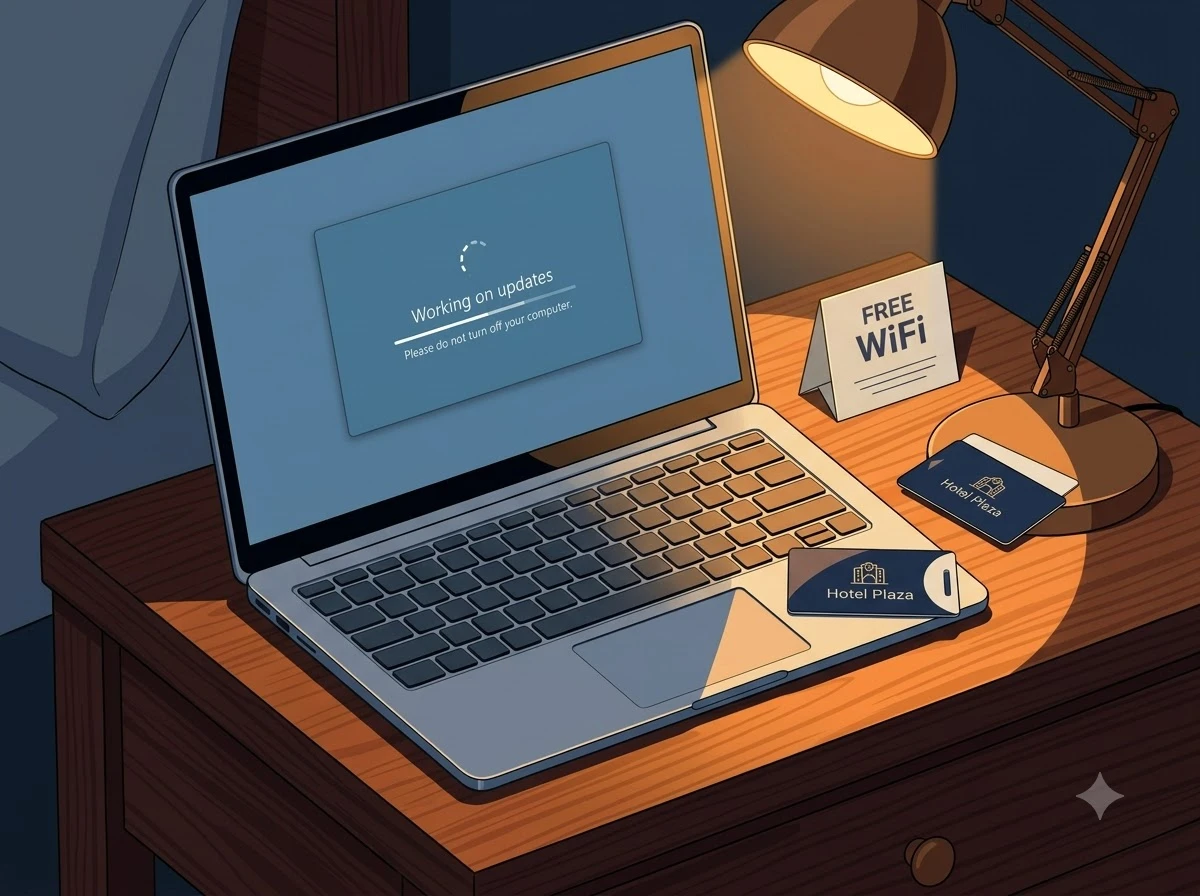 Microsoft CaptiveCrunch hotel WiFi Russian hacker warning