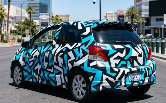 noRecognition patterned Toyota Yaris Def Con surveillance test