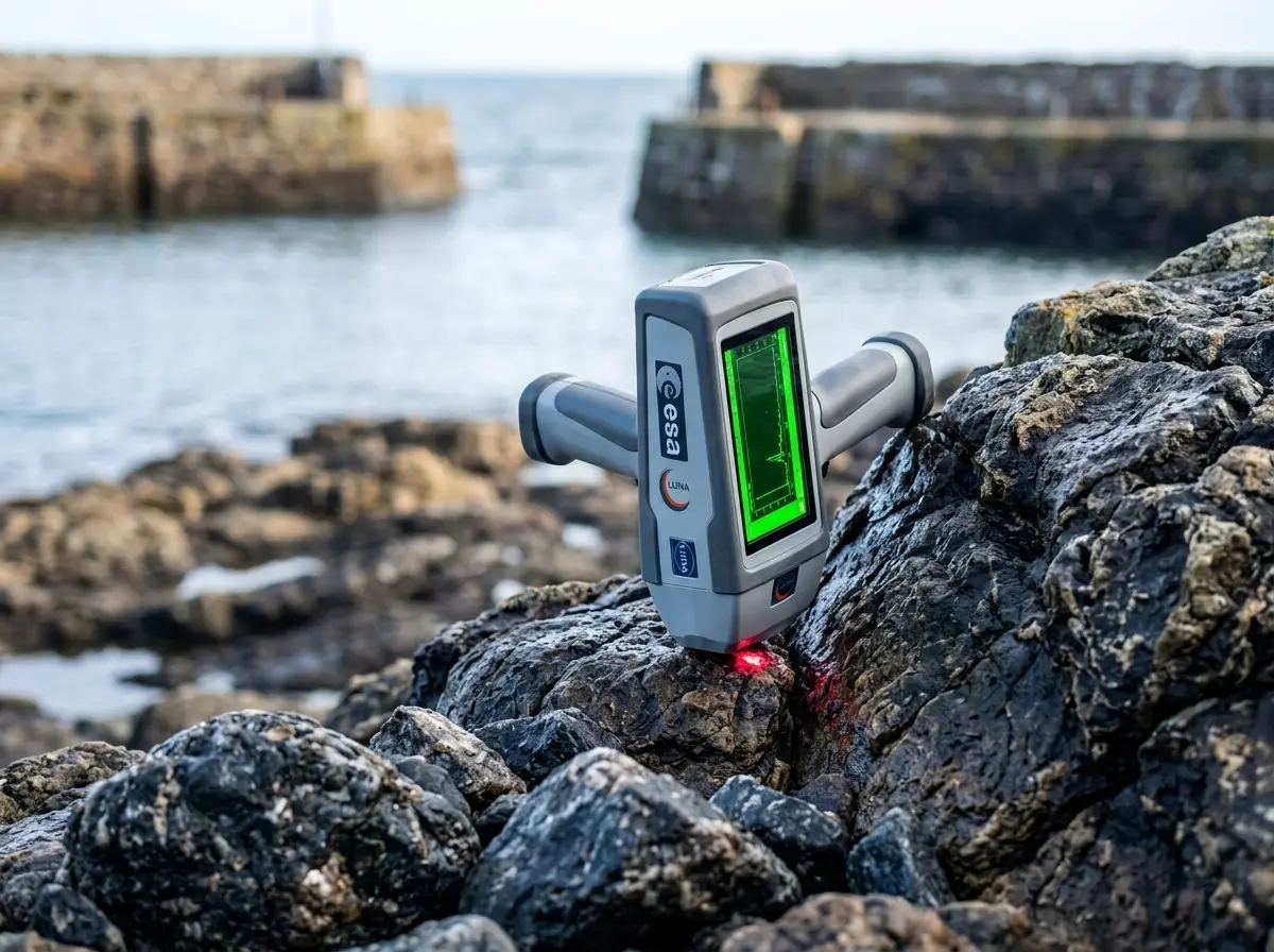 PHOENIX handheld spectrometer tested on Portsoy lunar rocks Scotland