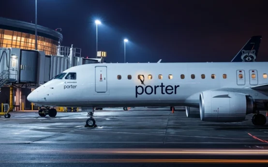 Porter Airlines plane grounded toddler seatbelt refusal Victoria