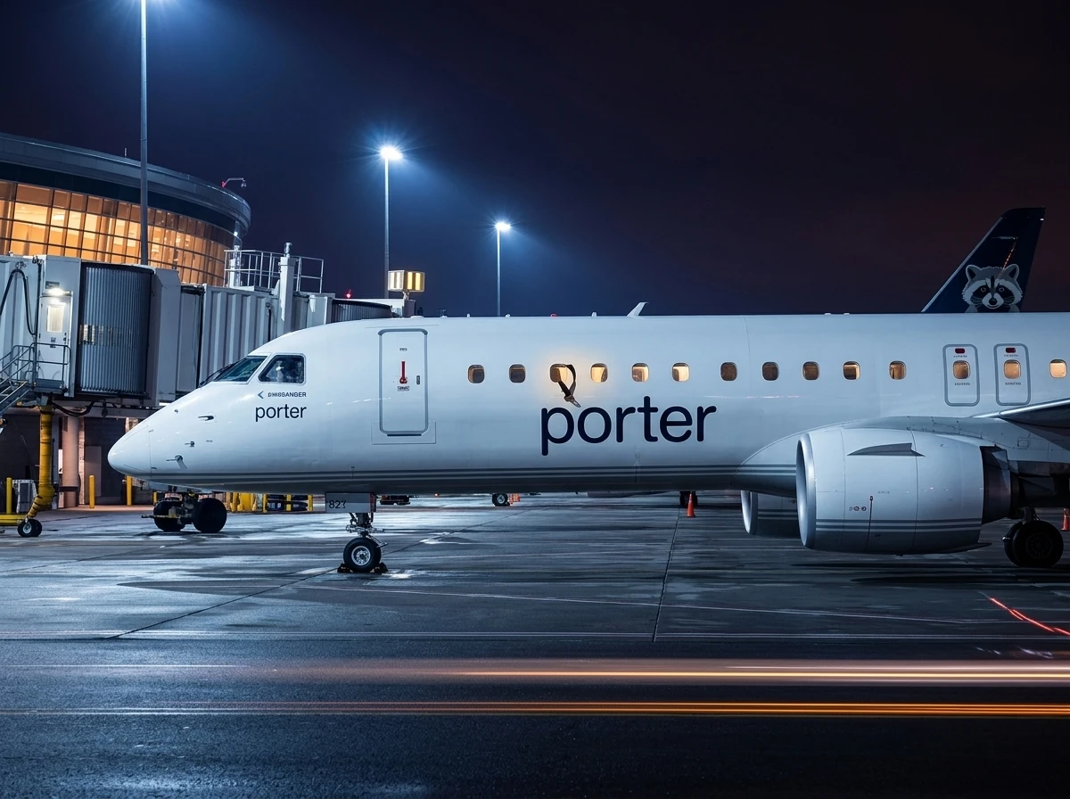 Porter Airlines plane grounded toddler seatbelt refusal Victoria