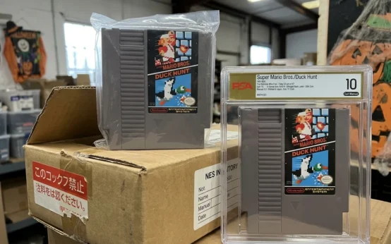 rare Super Mario Bros Duck Hunt NES cartridges Waukesha PSA 10