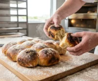 Scottish morning rolls well-fired Unesco campaign bakery stack