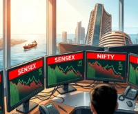 Sensex Nifty fall oil prices US Iran tensions August