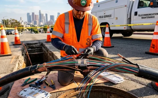 Verizon fiber vandalism SoCal outage technicians repair