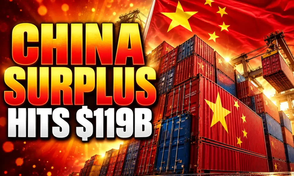 China $119 billion trade surplus G20 isolation