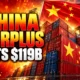 China $119 billion trade surplus G20 isolation