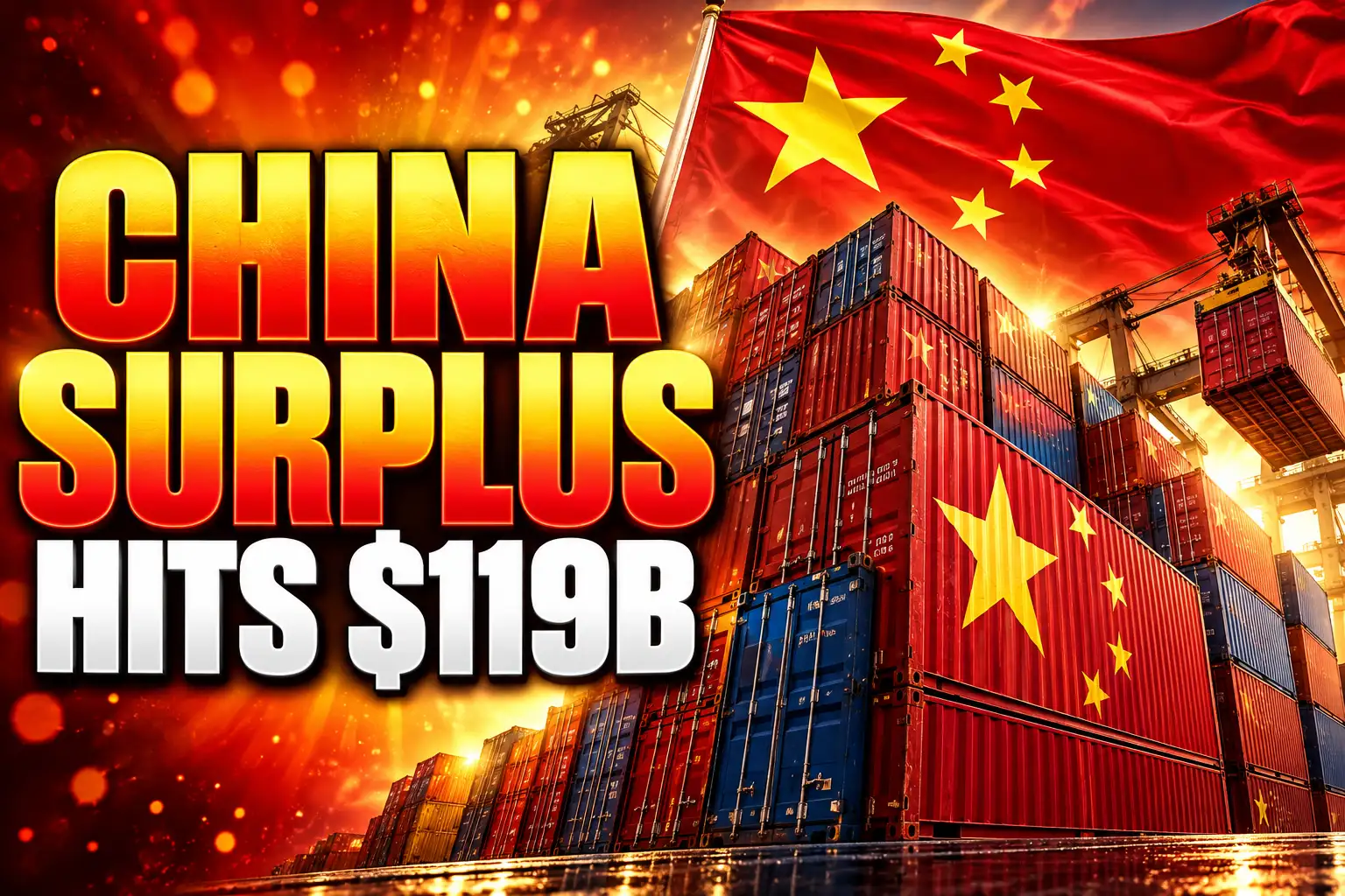 China $119 billion trade surplus G20 isolation
