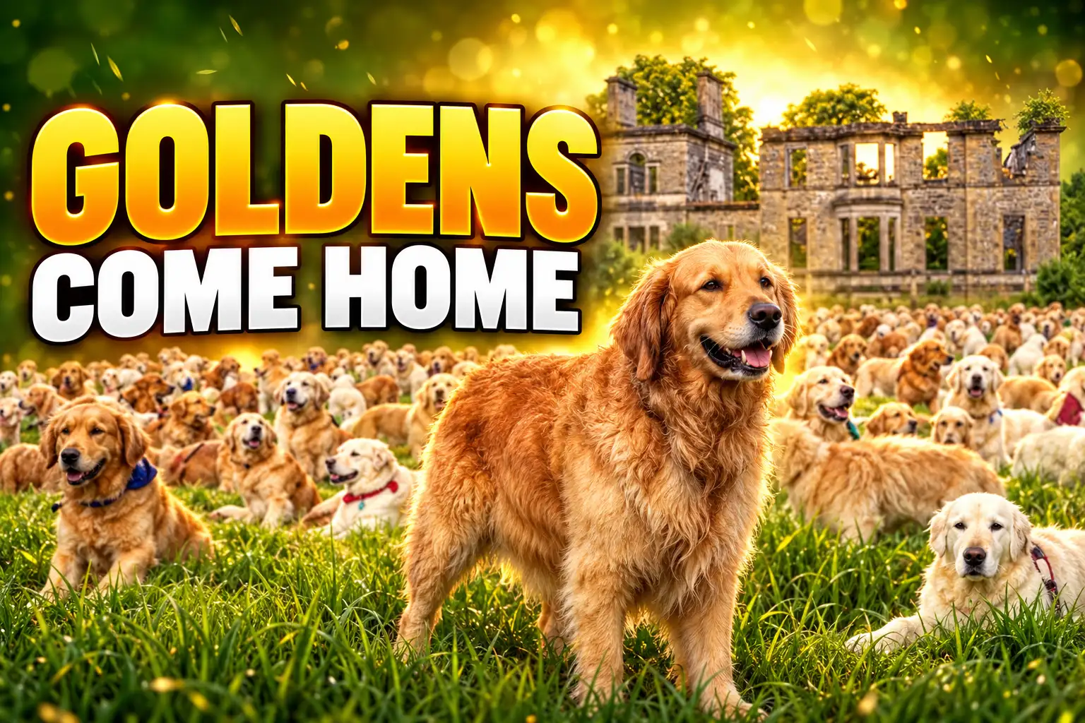 golden retrievers return Guisachan House 2028