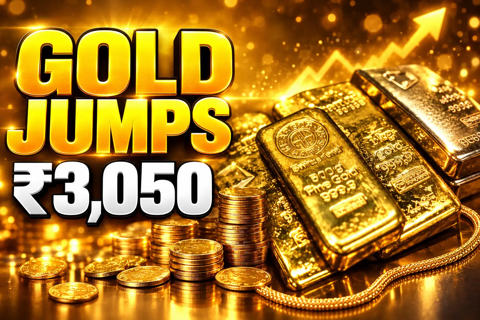 Hyderabad 22-carat gold jumps ₹3050 per 10 grams