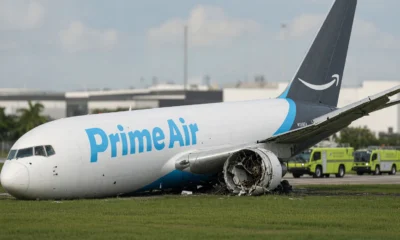 Amazon Prime Air Boeing 767 Miami runway overrun crash