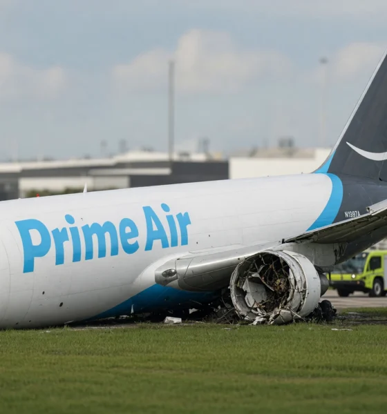 Amazon Prime Air Boeing 767 Miami runway overrun crash