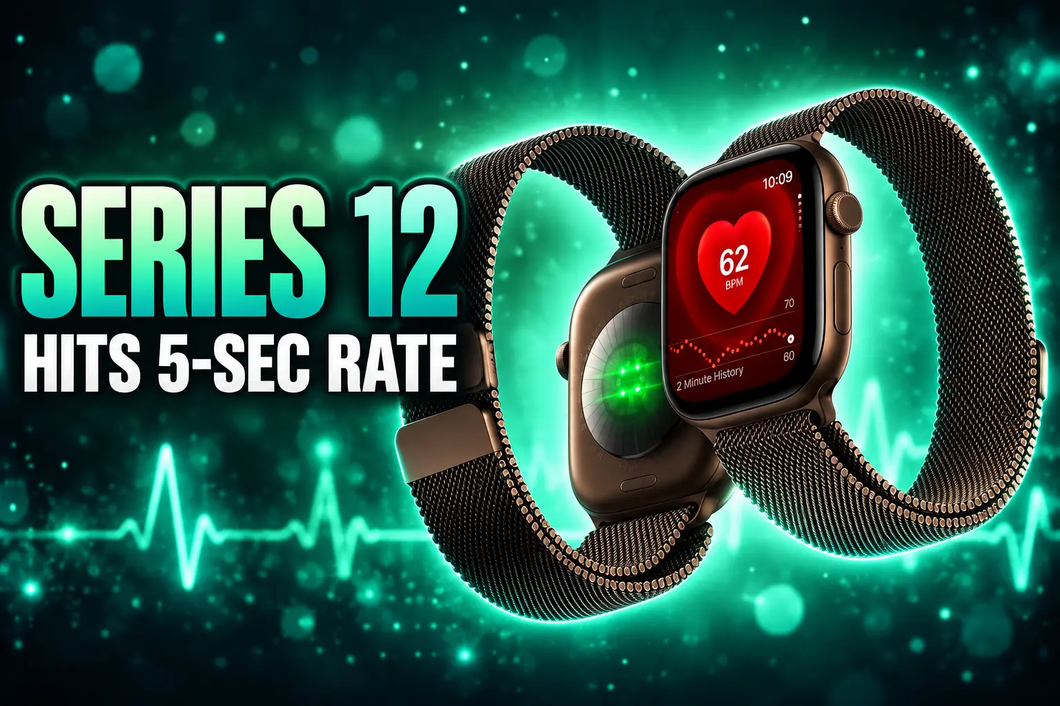 Apple Watch Series 12 Health Sensing System heart sensor