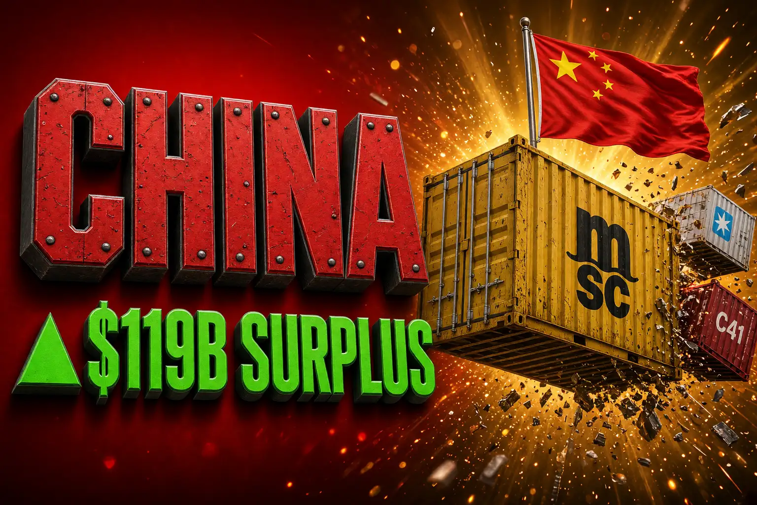 China August $119 billion trade surplus G20 isolation