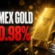 COMEX gold futures fall 0.98% Hormuz fighting