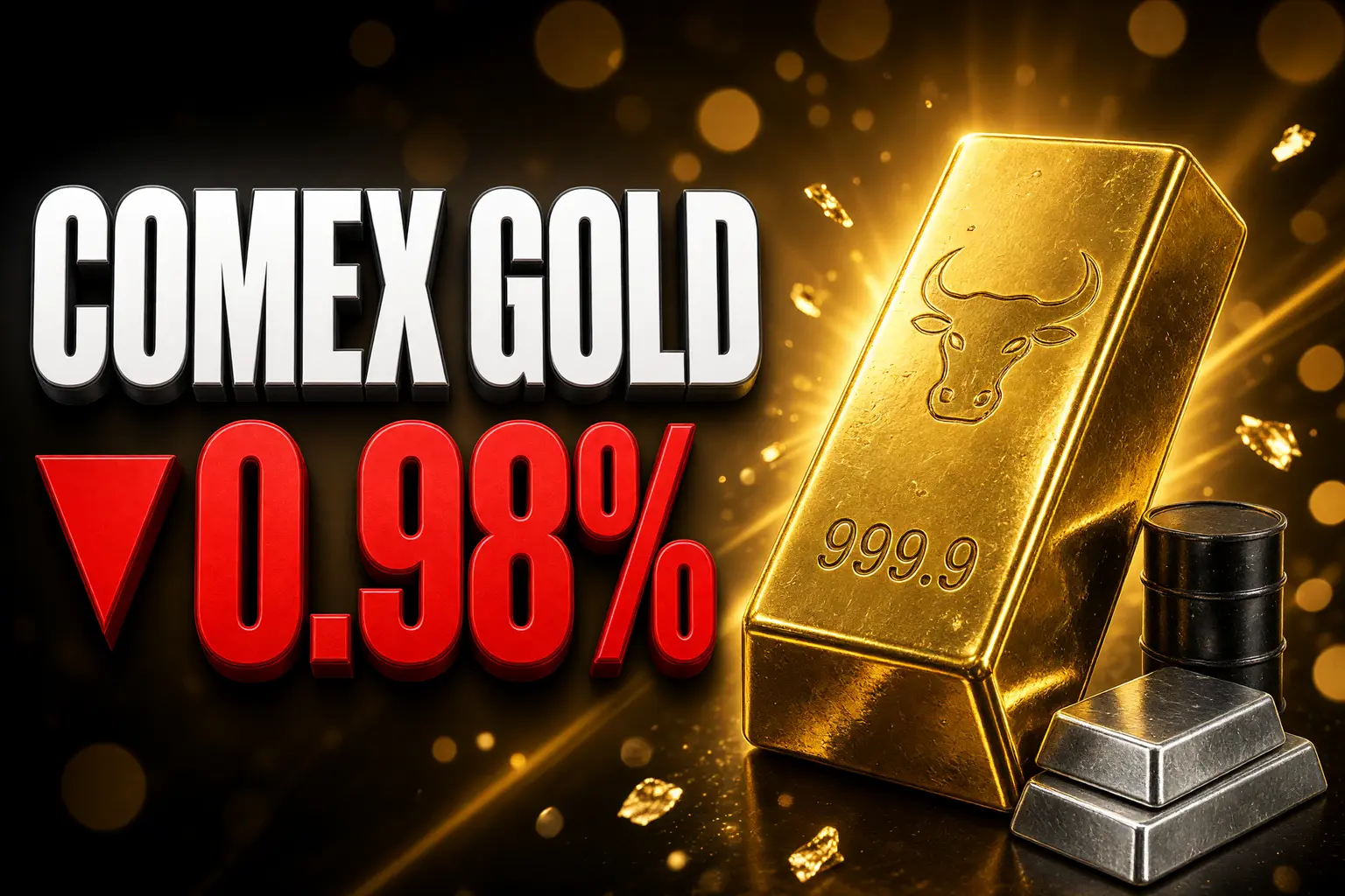 COMEX gold futures fall 0.98% Hormuz fighting