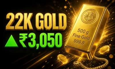 Hyderabad 22-carat gold jumps ₹3050 per 10 grams