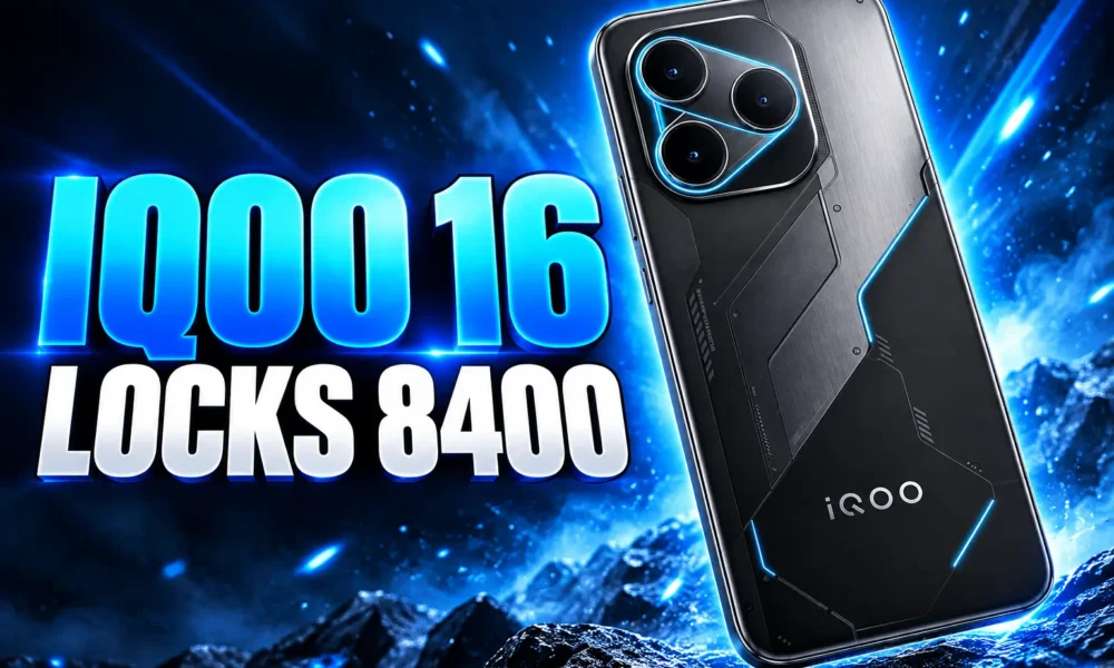 iQOO 16 8400 mAh 100W battery lock