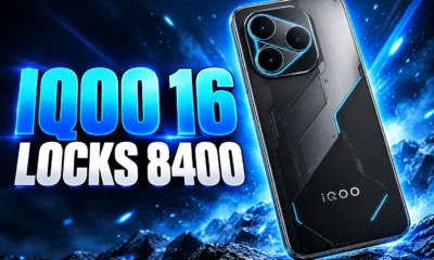 iQOO 16 8400 mAh 100W battery lock