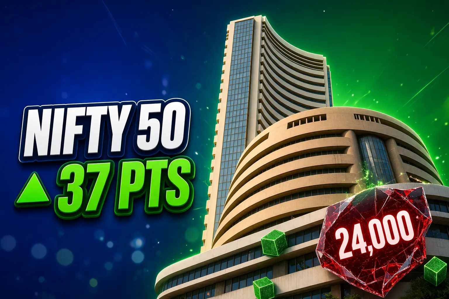 Nifty 50 opened 23910 Friday 37 point gap