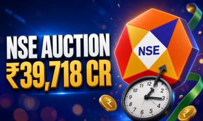NSE closing auction ₹39,718 crore Monday Sensex