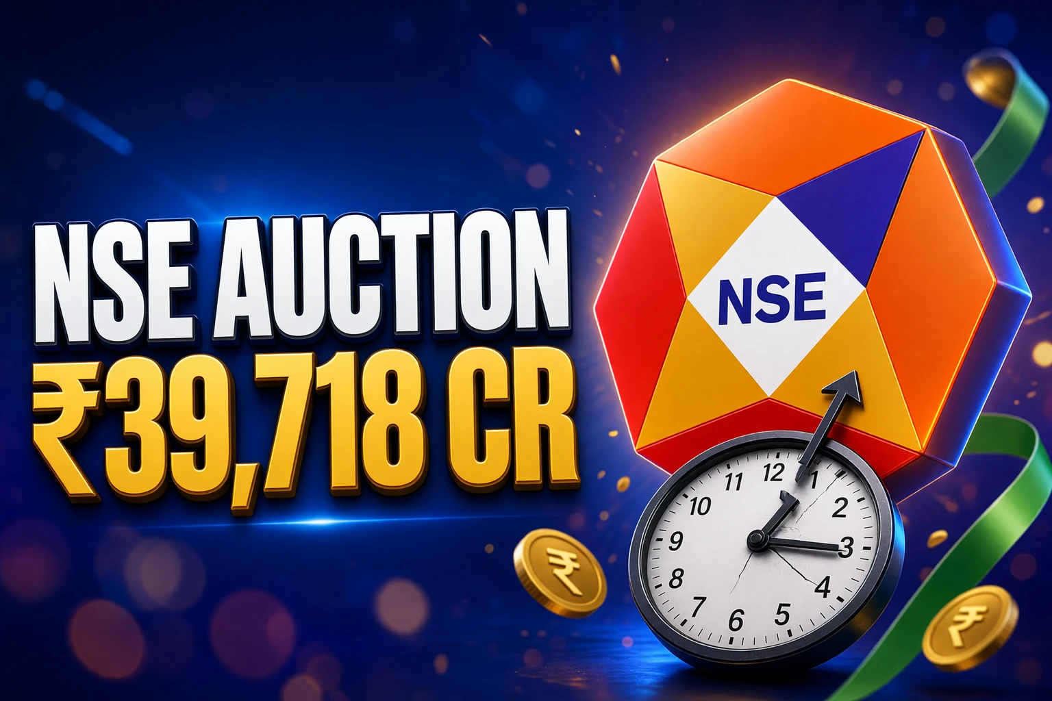 NSE closing auction ₹39,718 crore Monday Sensex