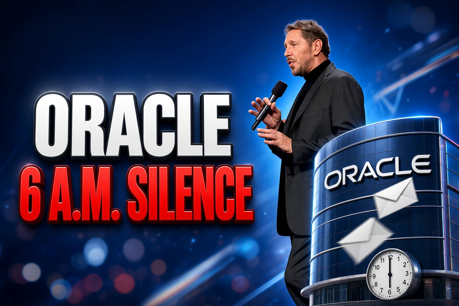 Oracle staff wait after silent 6 a.m. layoff