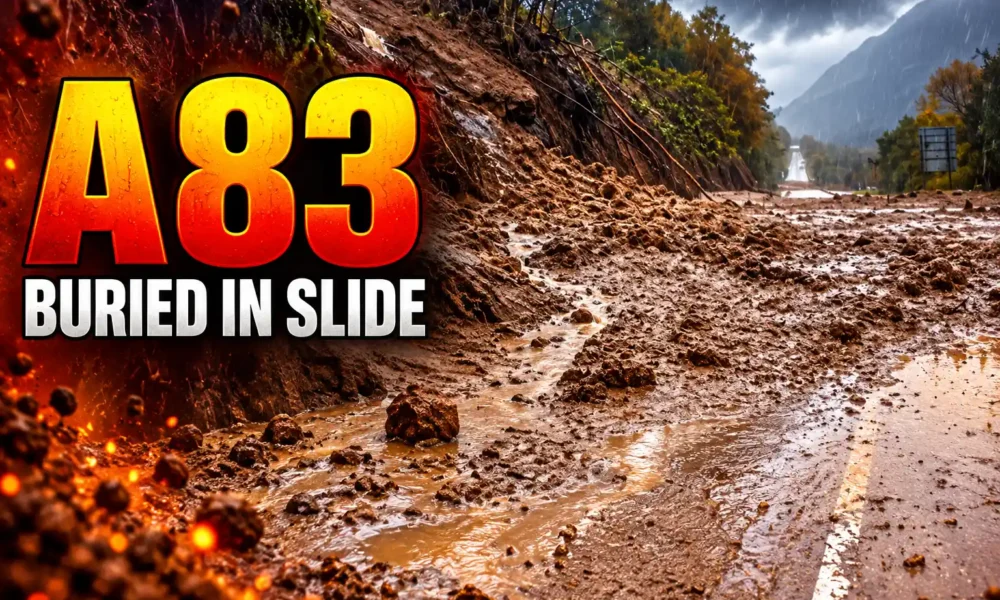A83 Glen Kinglas landslides reopen Tarbet to Inveraray