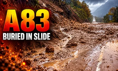A83 Glen Kinglas landslides reopen Tarbet to Inveraray
