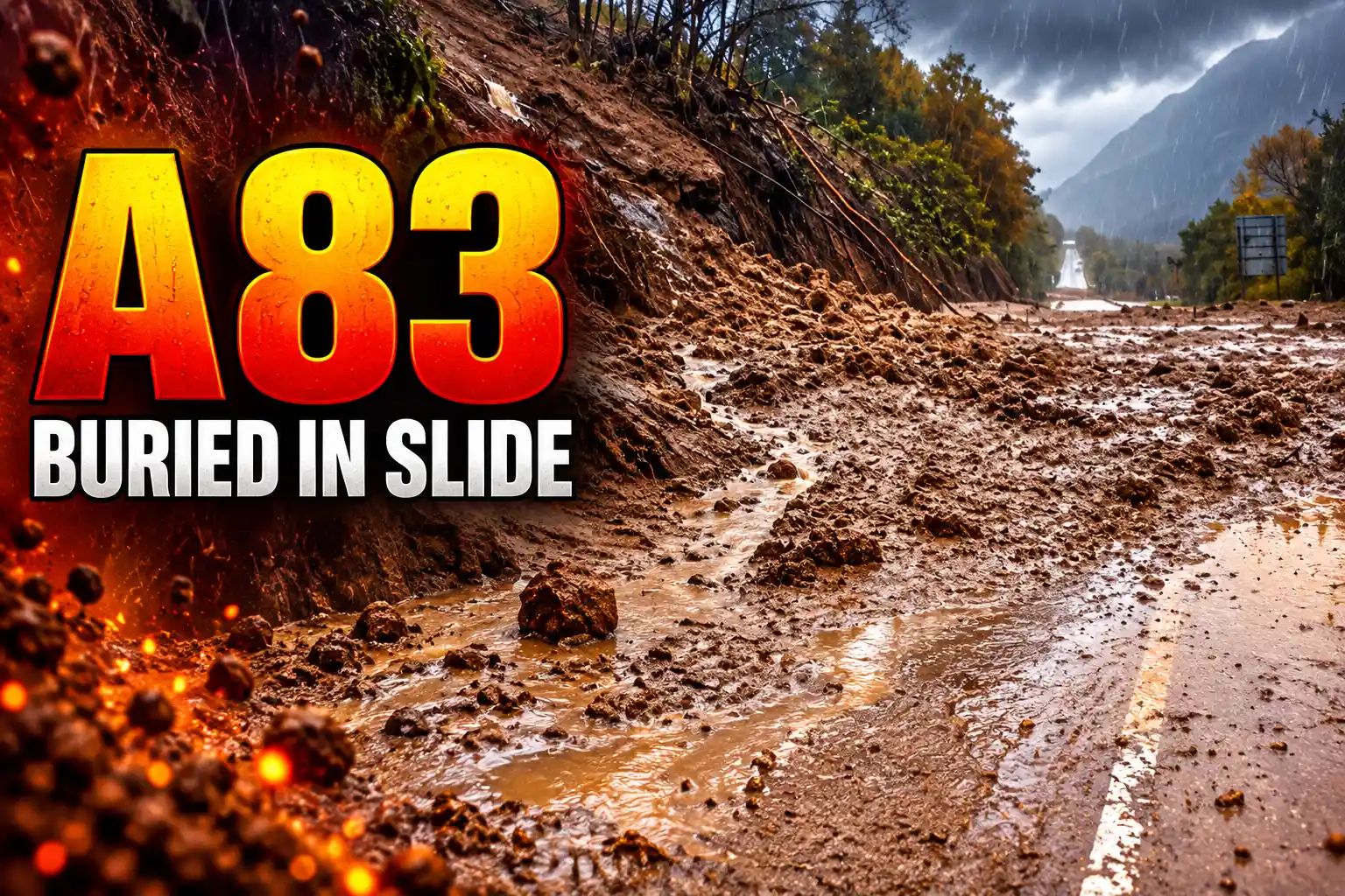 A83 Glen Kinglas landslides reopen Tarbet to Inveraray