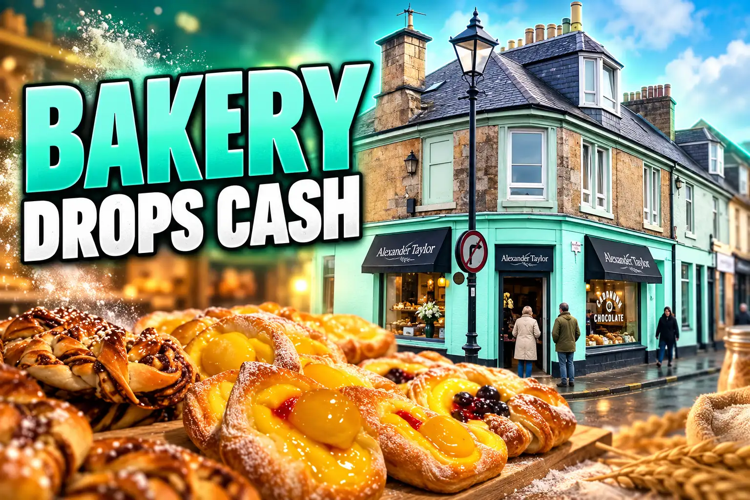 Alexander Taylor bakery Strathaven card only change