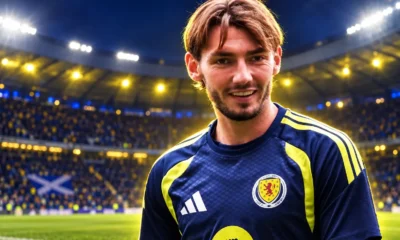 Billy Gilmour 50th Scotland cap at Hampden