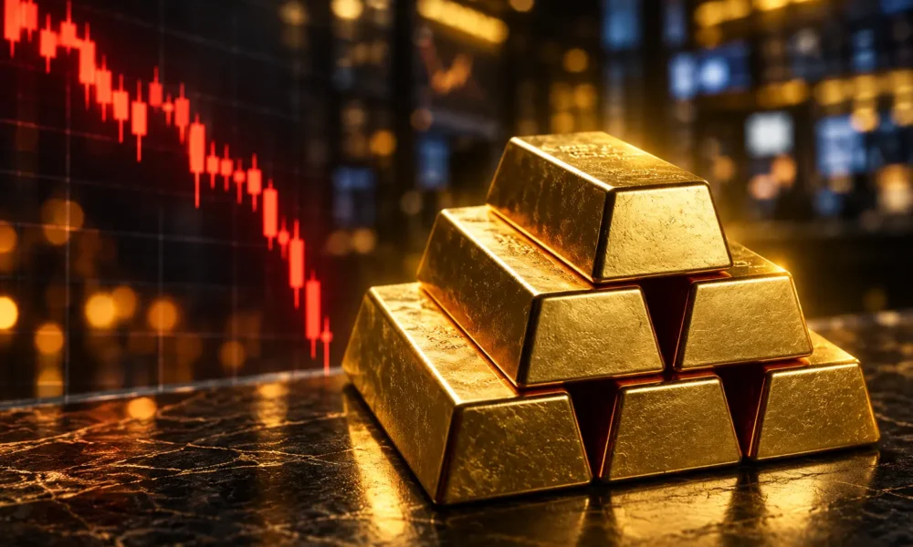 COMEX gold falls to $4,353.10 on Hormuz fighting
