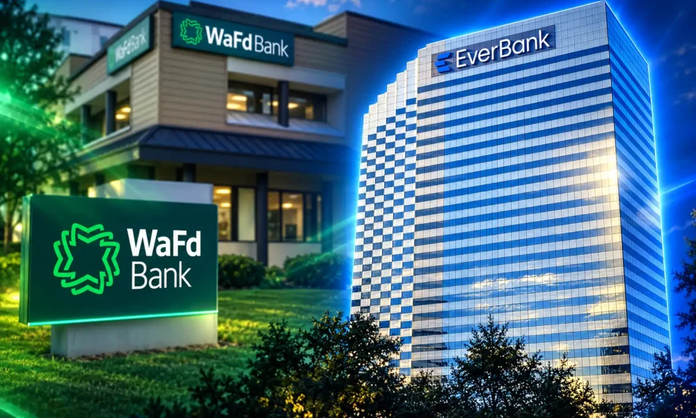 WaFd EverBank $3.9 billion reverse merger EVBK