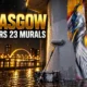 Glasgow Kingston Bridge murals covered for Batman filming