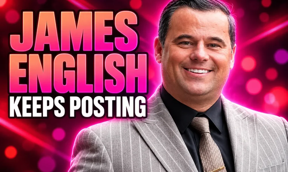 James English keeps posting after domestic abuse verdict