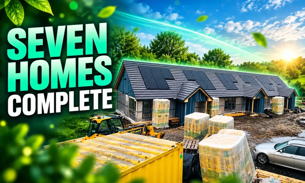 Kirknewton seven eco homes Camps Junction complete