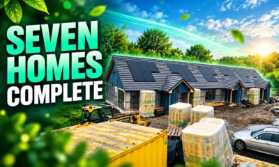 Kirknewton seven eco homes Camps Junction complete