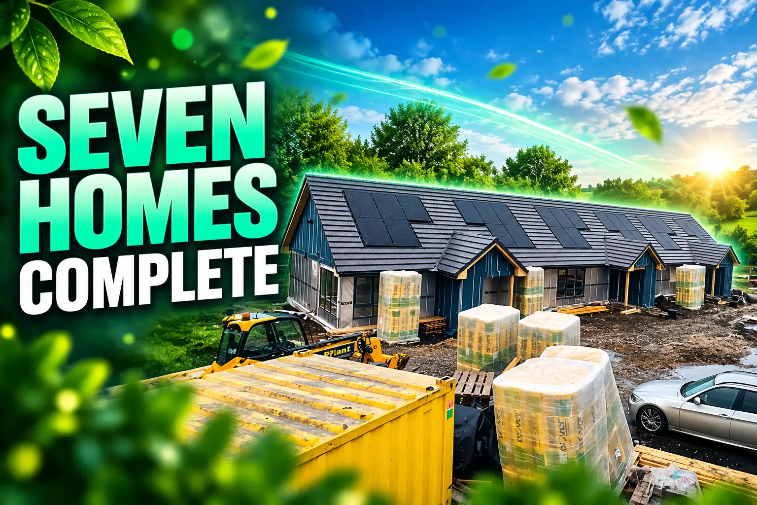 Kirknewton seven eco homes Camps Junction complete