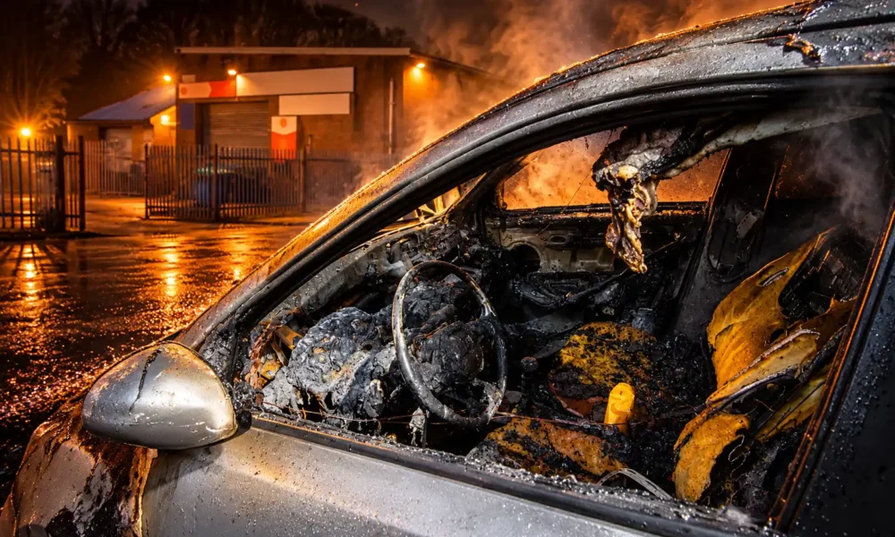 Lambhill Motors Balmore Road fire April 2026