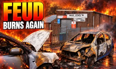 Lambhill Motors garage fire Glasgow gang feud