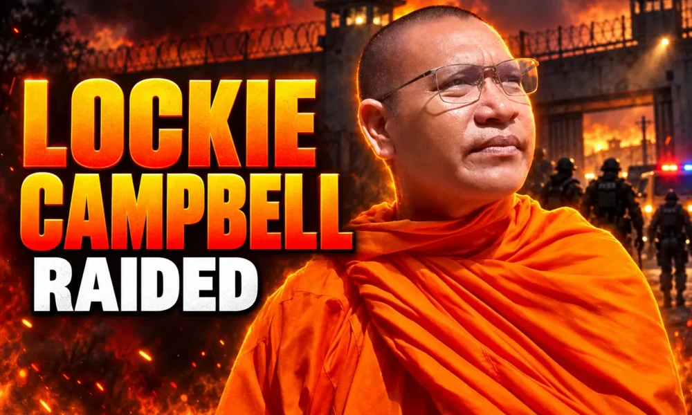 Lockie Campbell Buddhist monk Cambodia Glasgow cannabis raid