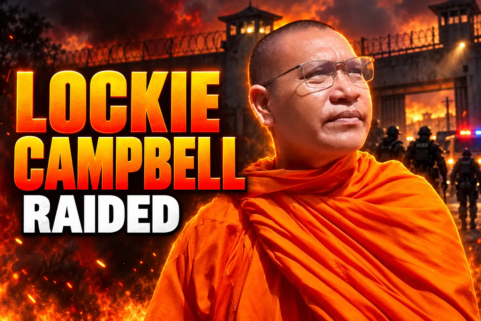 Lockie Campbell Buddhist monk Cambodia Glasgow cannabis raid