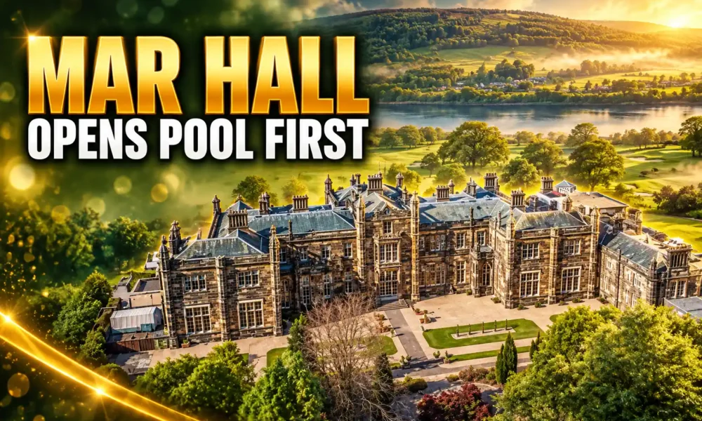 Mar Hall pool opened before mansion bedrooms 2024