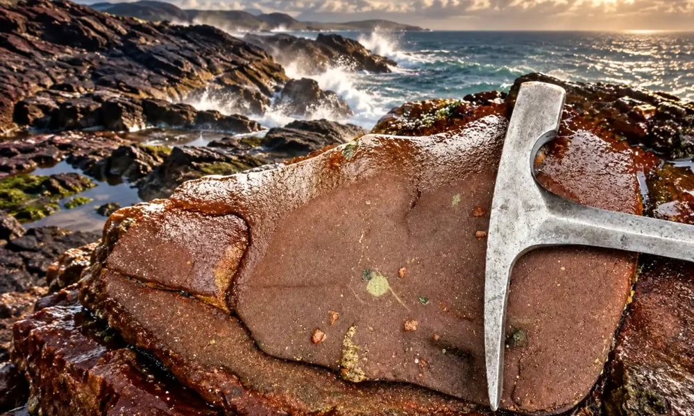 NASA samples Clachtoll red sandstone for Mars spots