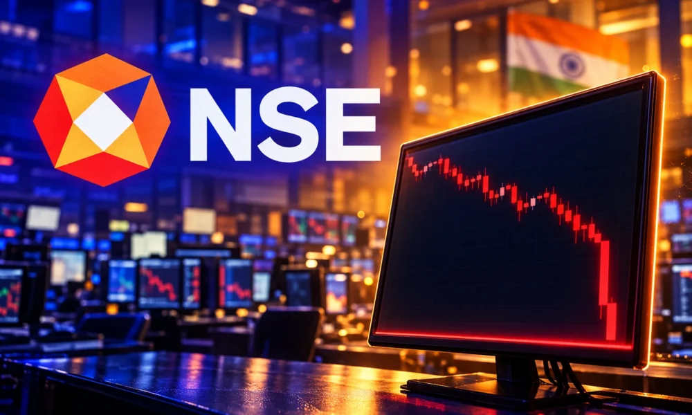 Sensex falls 307 points in NSE close auction