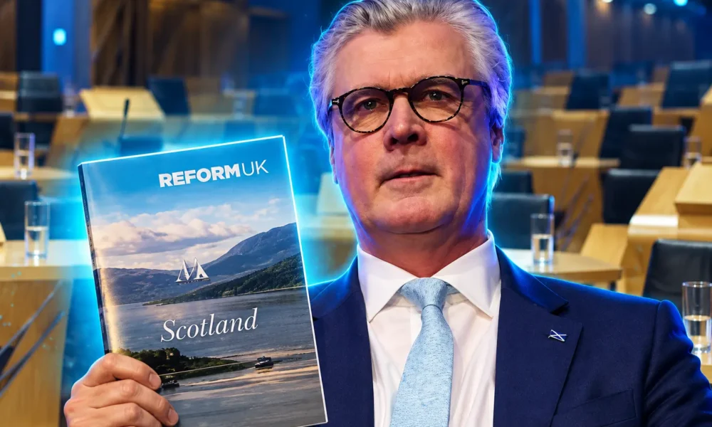 Reform UK 17 Holyrood list seats tie Labour