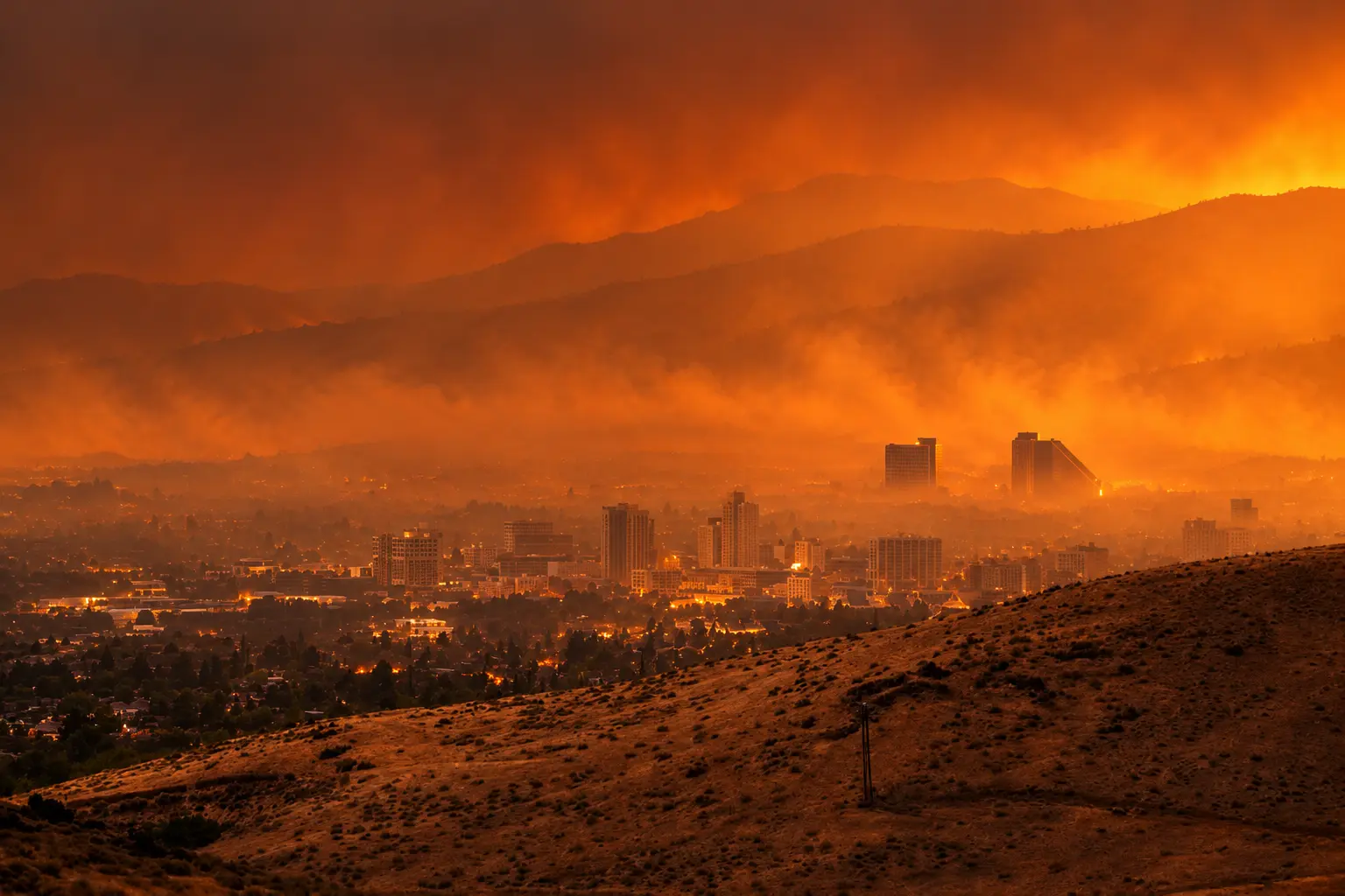 Reno wildfire smoke PAH air quality study