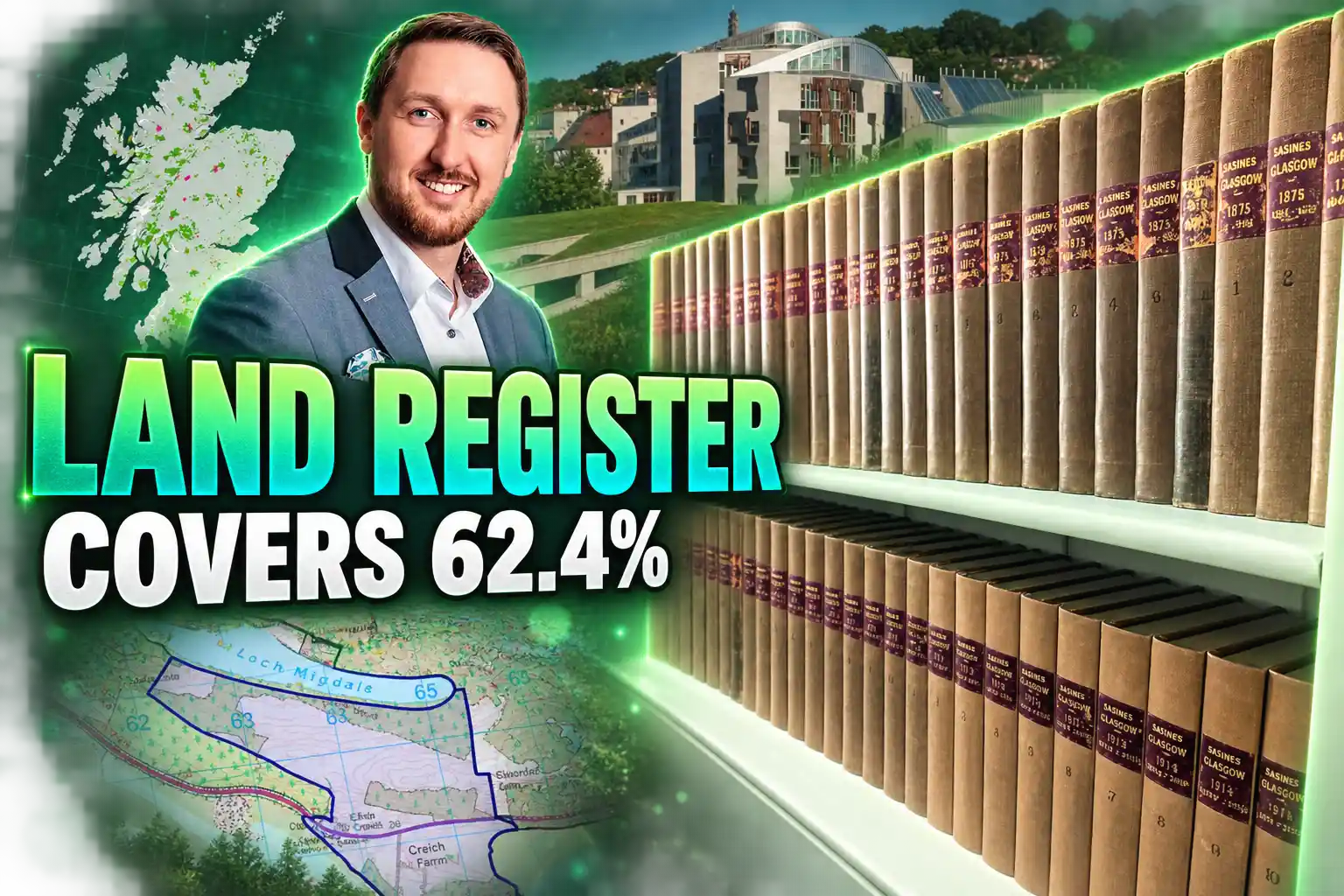 Scotland Land Register covers only 62.4 percent