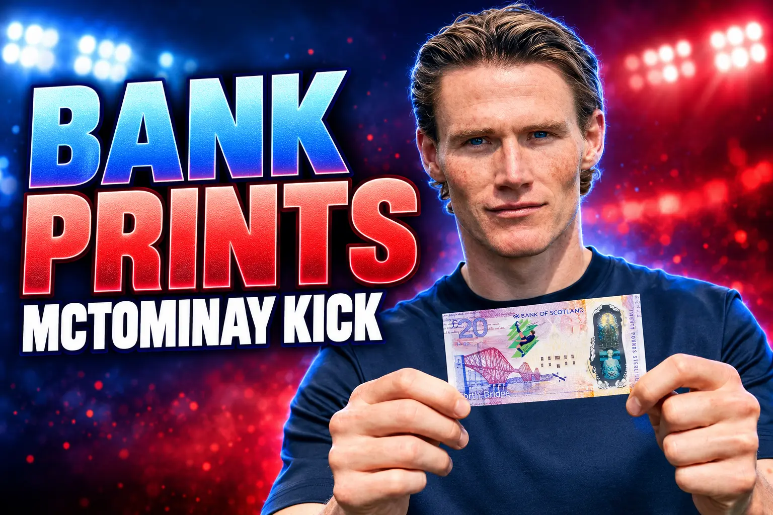 Bank of Scotland McTominay kick 100 notes